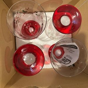 Winterberry goblets, brand new, never used.